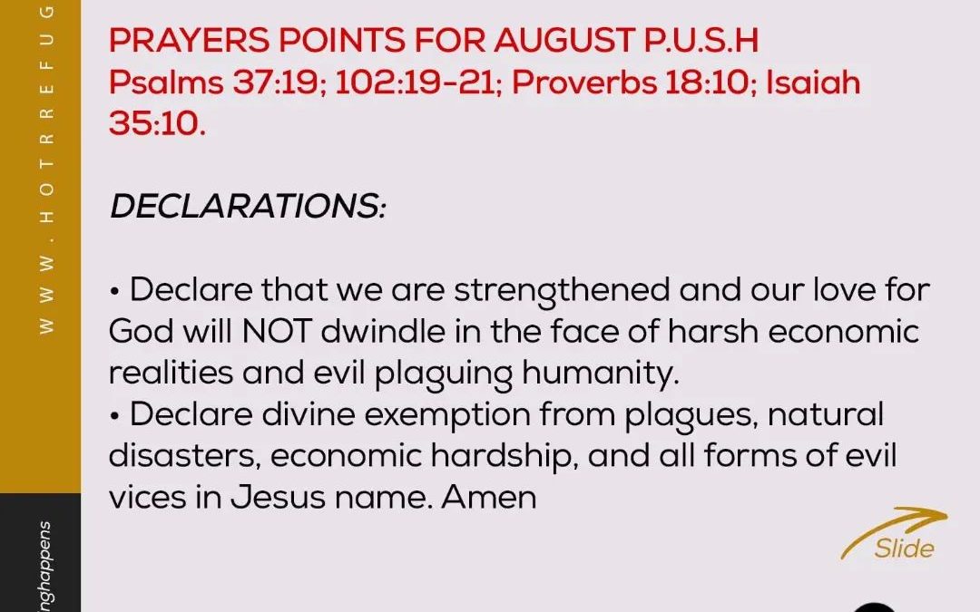 PUSH PRAYERS pg 1 – AUG 2023