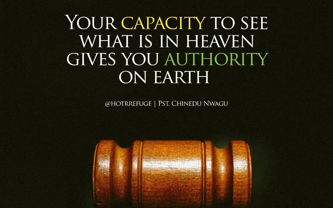 Your capacity determines your authority