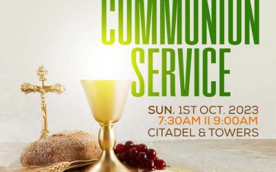 COMMUNION SERVICE – OCTOBER 2023