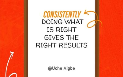 Consistency is the key to lasting success